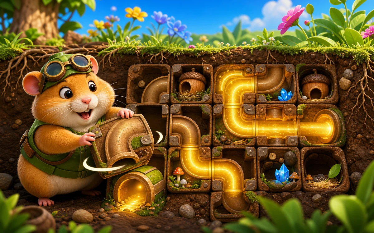 HAMSTER TUNNEL TWIST gameplay screenshot